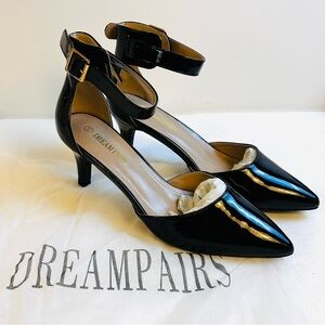 New Dream Pairs Women’s Black Patent Dressy Heels / Size 9 1/2